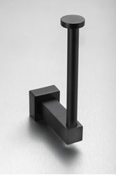 Picture of Malta Black SOLID Brass Spare PAPER Holder, Square style