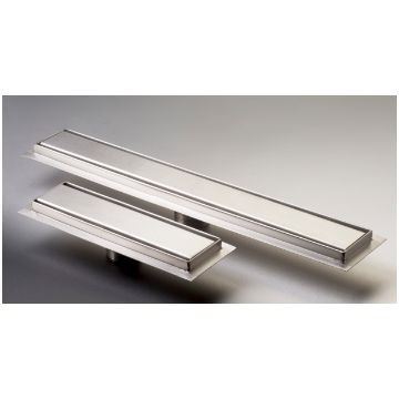 Picture of 250 mm long stainless Steel shower channel with solid grid 