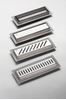 Picture of 500 mm long Polished Stainless Steel Shower Channel solid cover with flat siphon and adjustable feet