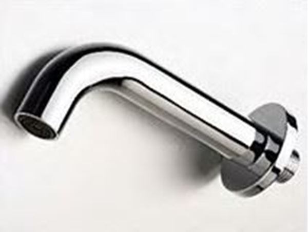Picture of Brass Round bath spout 120 mm wall type