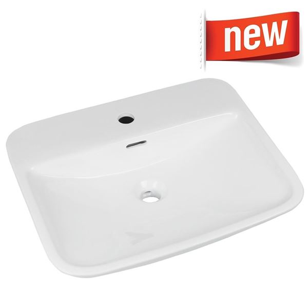 Picture of Molta Ceramic basin vitreous china rectangular basin 550 x 460 x 135 mm