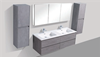 Picture of Enzo  CONCRETE 1500 mm L Double bathroom cabinet SET with 4 soft closing drawers, FREE Delivery to JHB and Pretoria