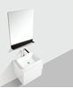 Picture of Madrid 600 mm WHITE cabinet SET with 2 drawers, Quartz stone countertop & basin