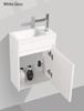 Picture of Enzo WHITE small bathroom cabinet SET 400 x 220 mm, 1 door, FREE delivery to JHB and Pretoria