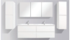 Picture of Enzo 1500 mm L White Double bathroom cabinet SET DELIVERED to MAIN cities