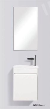 Picture of Enzo WHITE small bathroom cabinet SET 400 x 220 mm, DELIVERED to Cape Town