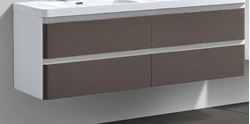 Picture of  Milan White & GREY cabinet BODY 1200 mm L with 2 drawers
