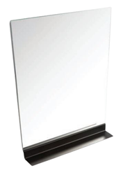 Picture of Modern  MIRROR with BLACK shelf  600 mm x 770 mm H