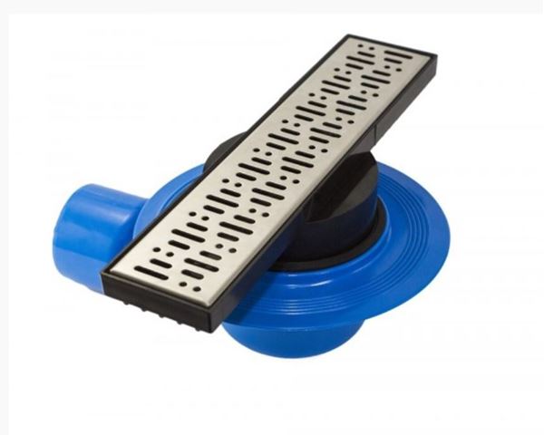 Picture of 300 x 70mm Horizontal Shower channel drain Stainless Steel & ABS