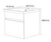 Picture of Sale Bijiou Jolie Bathroom Cabinet 600 mm L with 1 drawer, White gloss, ex JHB