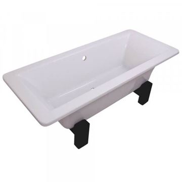 Picture of NILE freestanding bath 1680 x 740 mm, Mahogany or Beech base, ex JHB