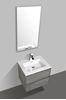 Picture of Enzo bathroom cabinet SET 600 mm L Concrete finish, White basin, 2 soft closing drawers DELIVERED to MAIN Cities