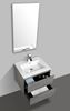Picture of Enzo bathroom cabinet SET 600 mm L Concrete finish, White basin, 2 soft closing drawers DELIVERED to MAIN Cities