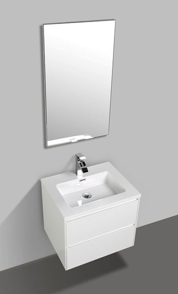 Picture of Enzo White bathroom cabinet SET 600 mm L with 2 soft closing drawers DELIVERED to CAPE TOWN