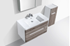 Picture of Trendy BLACK and White Venice bathroom cabinet SET 900 mm L with 2 drawers