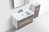 Picture of Trendy GREY and White Venice bathroom cabinet SET 900 mm L with 2 drawers