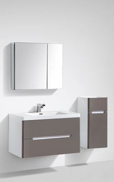 Picture of Trendy GREY and White Venice bathroom cabinet SET 900 mm L with 2 drawers