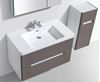 Picture of Trendy CHESTNUT and White Venice bathroom cabinet SET 900 mm L with 2 drawers