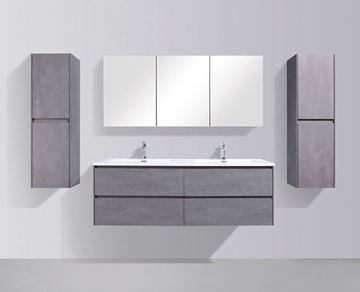 Picture of Enzo  CONCRETE 1500 mm L Double bathroom cabinet SET with 4 soft closing drawers, FREE Delivery to JHB and Pretoria
