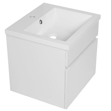 Picture of SALE Bijiou Deva Bathroom Cabinet 500 mm L with 1 drawer, White gloss, EX JHB