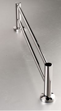 Picture of Inox Lucido Polished Stainless Steel DOUBLE Towel RAIL 600 mm Length