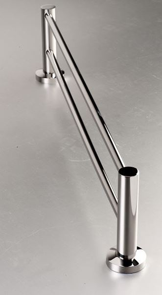 Picture of Inox Lucido Polished Stainless Steel DOUBLE Towel RAIL 600 mm Length