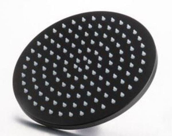 Picture of BLACK 300 mm dia Stainless Steel Round Shower Head with 8 mm Edge 