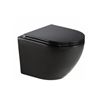Picture of Gio Alvito BLACK Rimless wall hung pan with soft close toilet seat