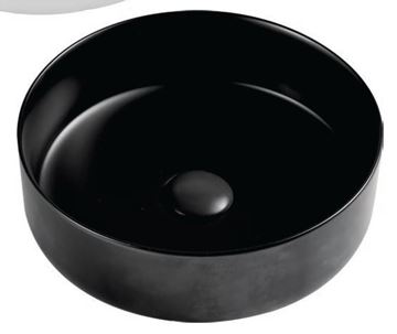 Picture of Sianna BLACK Basin 355 mm diameter. vitreous china