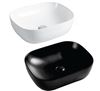 Picture of BLACK Elliptical Basin 500x390x150mm H, Vitreous China  