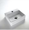 Picture of Ceramic Small Basin 330x290x110mm H, wall hung or counter top Vitreous China