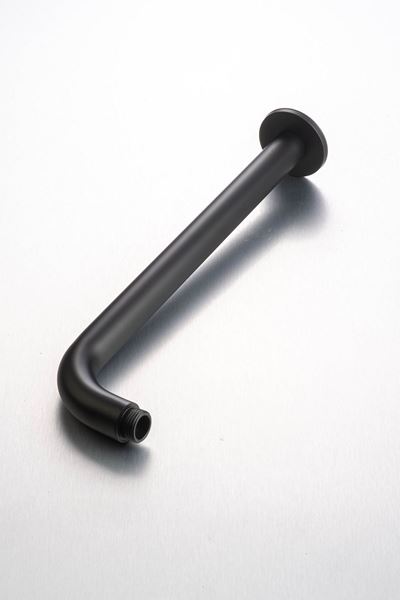 Picture of BLACK Round Shower Arm 300 mm long, Stainless Steel 