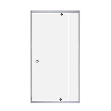Picture of SALE PIVOT shower door only, 5 mm tempered glass, adjustable white frame, EX JHB