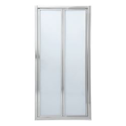 Picture of Bi-Folder Shower Door, 900 x 1850 mm H, 5 mm tempered glass, Bright Chrome  frame, ex Cape Town
