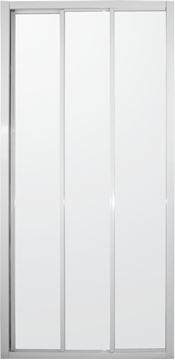 Picture of Tri Slider 3 panels Shower Door, White frame, 900 x 1850 mm H, 5 mm temp glass, Ex Cape Town