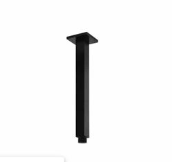 Picture of Black Ceiling Shower Arm Brass 150 mm x 22 mm square style,