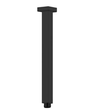 Picture of Black Ceiling Shower Arm 380 mm Long square style 