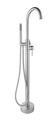 Picture of Bijiou Stylet SATIN NICKEL Freestanding Bath Mixer round style, heavy brass