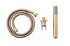 Picture of Bijiou GOLD Hand Shower SET with brass hand shower, outlet with bracket & flexihose