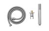 Picture of Bijiou Satin NICKEL Hand Shower SET with brass hand shower, outlet with bracket & flexihose