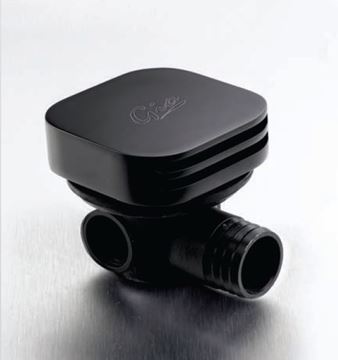 Picture of Black Square bath spout with rounded corners