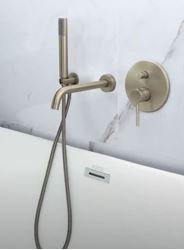 Picture of Bijiou GOLD Bath Mixer SET with hand shower, 3 items