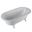 Picture of SALE Clifton slipper freestanding acrylic bath 1690 x 800 x 580 mm H, White feet, Ex JHB