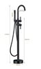 Picture of Black Verona Freestanding BATH mixer SET with hand shower