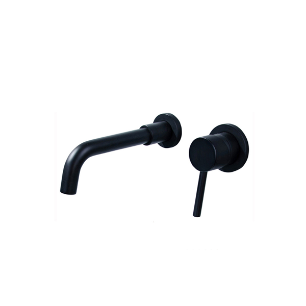 Picture of Black Wall Mount Modern Basin or bath mixer, single handle