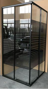 Picture of SALE Andrea Black Square Shower Enclosure 900 x 900 x 1800 mm, ex JHB