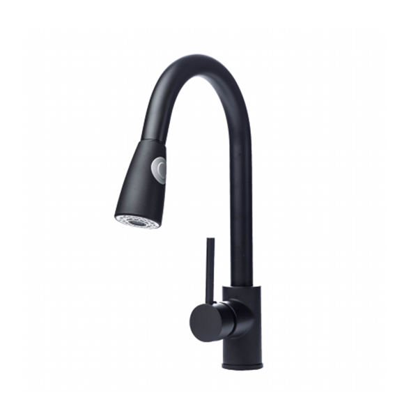 Black Kitchen mixer with pull out Klaus Klein Exclusive Design Products