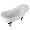 Picture of Sale Devon slipper freestanding acrylic bath 1680 x 755 x 770 mm H White feet, ex JHB