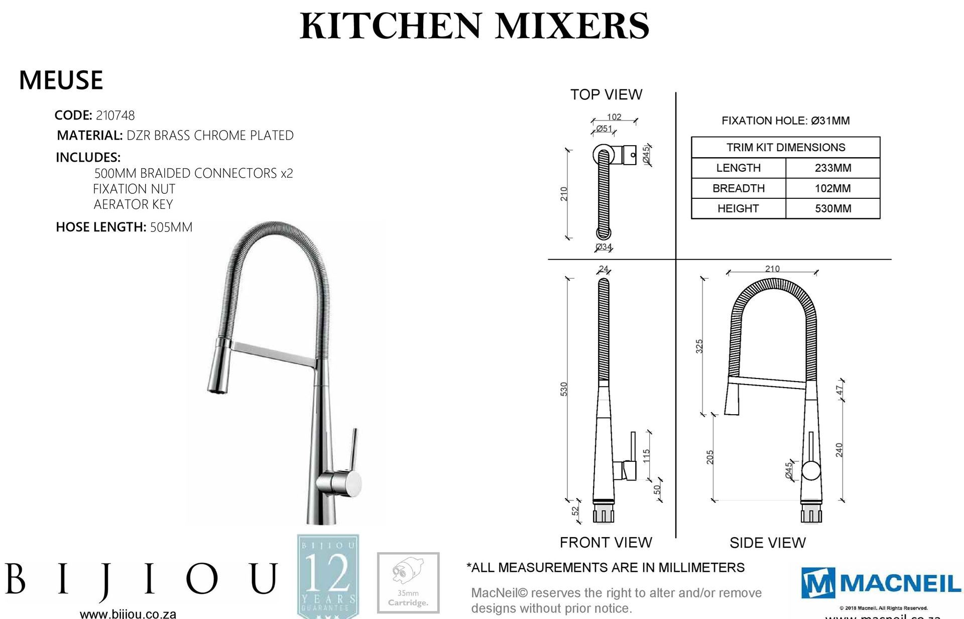 sale BIJIOU MEUSE pull out kitchen Sink mixer with Stainless Steel