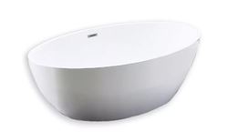 Picture of JHB Sale Bijiou Alsace Freestanding Egg Shape acrylic bath 1650 x 900 x 580 mm H